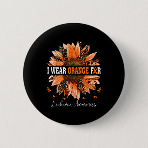 Ich trage Orange für den Leukämie-Aufklärungstag L Button