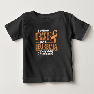 Ich trage Orange für Leukämie Baby T-shirt