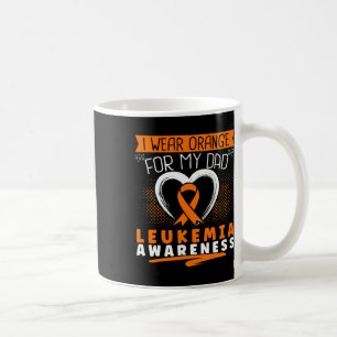 Ich trage Orange für Leukämie-Bewusstsein für mein Kaffeetasse