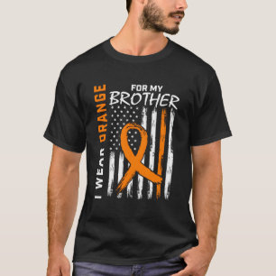Ich trage Orange für mein Bruder Leukämie Bewussts T-Shirt