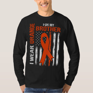 Ich trage Orange für mein Bruder Leukämie Bewussts T-Shirt