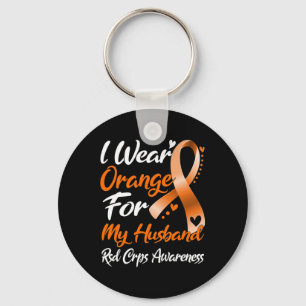 Ich trage Orange für mein Ehemännchen Rsd Crps Bew Schlüsselanhänger