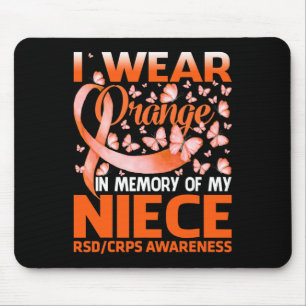 Ich trage Orange für mein Nichte RSD CRPS Awarenes Mousepad