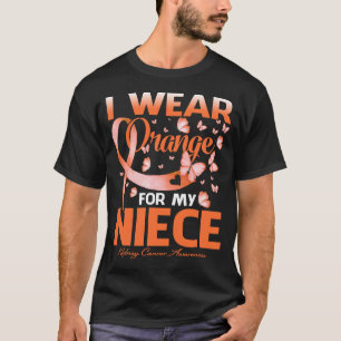 Ich trage Orange für mein NIECE Nierenkrebs-Bewuss T-Shirt