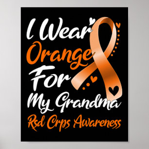 Ich trage Orange für mein Oma Rsd Crps Bewusstsein Poster