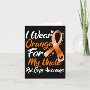 Ich trage Orange für mein Onkel Rsd Crps Bewusstse Karte