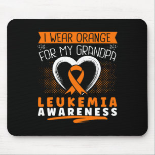 Ich trage Orange für mein Opa Leukämie Bewusstsein Mousepad