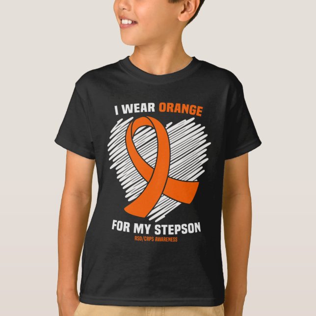 Ich trage Orange für mein Stepson RSDCRPS Bewussts T-Shirt (Vorderseite)