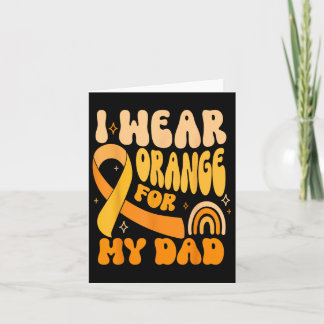 Ich trage Orange für mein Vater Krebsbewusstsein M Karte