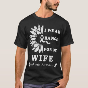 Ich trage Orange für meine Ehefrau Leukämie-Aufklä T-Shirt