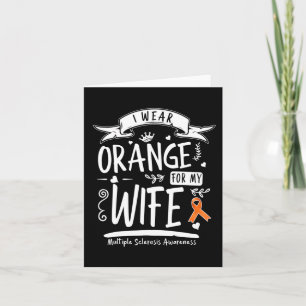 Ich trage Orange für meine Ehefrau MS Multiple Skl Karte