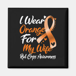 Ich trage Orange für meine Ehefrau RSD Crps Bewuss Magnet