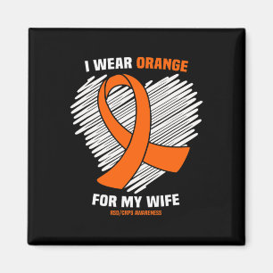 Ich trage Orange für meine Ehefrau Rsdcrps Bewusst Magnet
