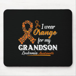 Ich trage Orange für meine Enkel Leukämie Bewussts Mousepad