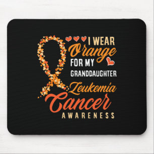 Ich trage Orange für meine Enkeltochter Leukämie K Mousepad