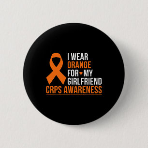 Ich trage Orange für meine Freundin Rsd Crps Bewus Button