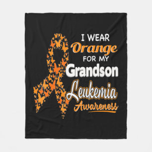 Ich trage Orange für meine Großmutter Leukämie Bew Fleecedecke
