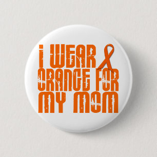 Ich trage Orange für meine Mama 16 Button