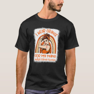Ich trage Orange für meine Mama-Mama Multiple Skle T-Shirt