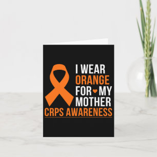 Ich trage Orange für meine Mutter RSD Crps Bewusst Karte