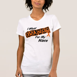 Ich trage Orange für meine Nichte 8 T-Shirt