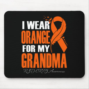 Ich trage Orange für meine Oma RSD CRPS Awareness  Mousepad