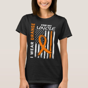 Ich trage Orange für meine Onkel-Multipler Skleros T-Shirt