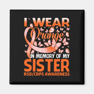 Ich trage Orange für meine Schwester Rsd Crps Bewu Magnet