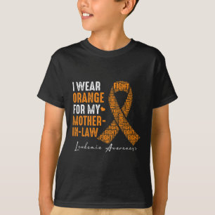 Ich trage Orange für meine Schwiegermutter Leukämi T-Shirt