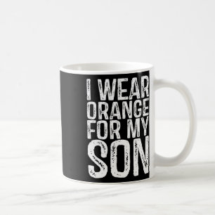 Ich trage Orange für meine Sonnen Leukämie Bewusst Kaffeetasse