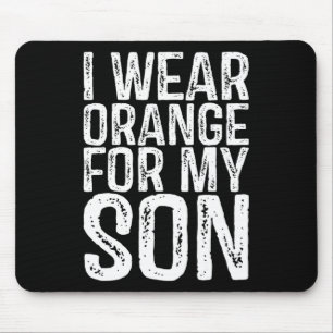 Ich trage Orange für meine Sonnen Leukämie Bewusst Mousepad