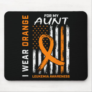 Ich trage Orange für meine Tante Leukämie Bewussts Mousepad