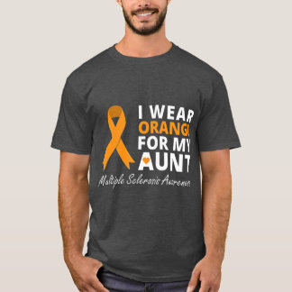 Ich trage Orange für meine Tante MS Awareness Ribb T-Shirt