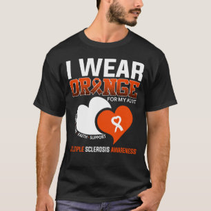 Ich trage Orange für meine Tante Multiple Sklerose T-Shirt