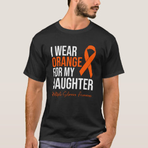 Ich trage Orange für meine Tochter MS Warrior mehr T-Shirt