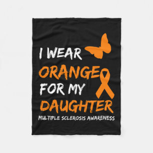 Ich trage Orange für meine Tochter Multiple Sklero Fleecedecke