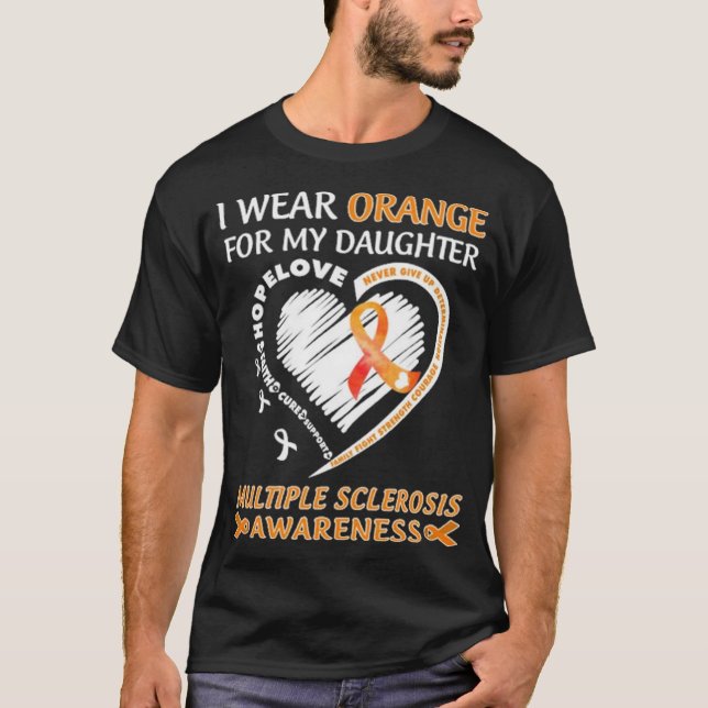Ich trage Orange für meine Tochter T-Shirt (Vorderseite)