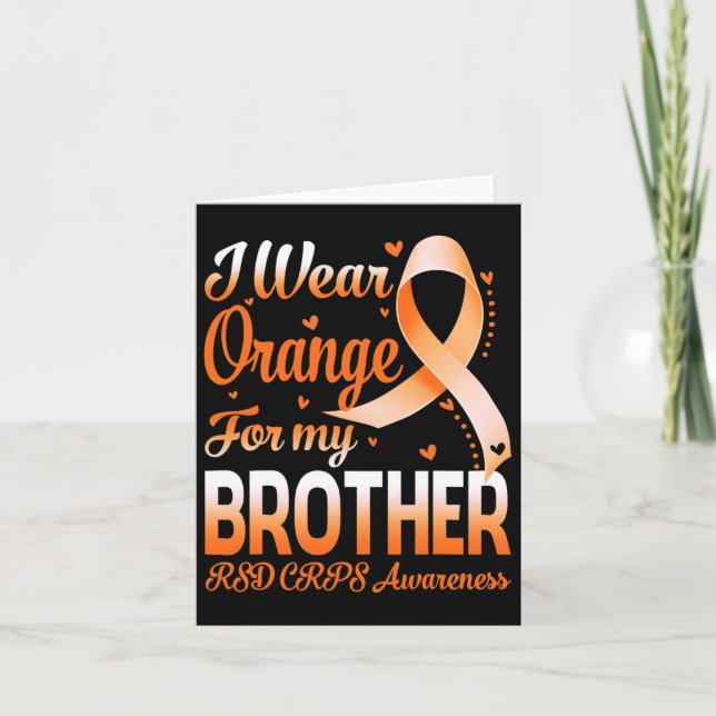 Ich trage Orange für meinen Bruder RSC Crps Sensib Karte (Vorderseite)