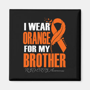 Ich trage Orange für meinen Bruder Rsd Crps Awaren Magnet