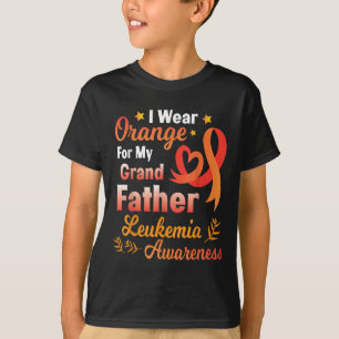 Ich trage Orange für meinen Großvater Leukämie Kre T-Shirt