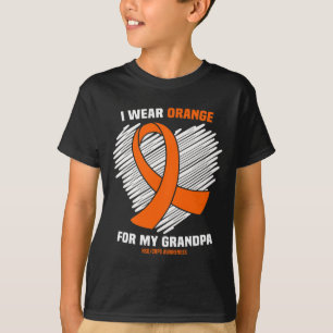 Ich trage Orange für meinen Großvater Rsdcrps Bewu T-Shirt