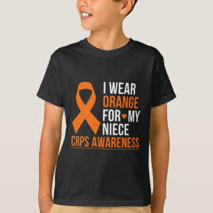 Ich trage Orange für meinen Nichte RSS Crps Sensib T-Shirt