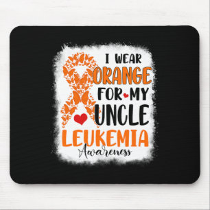 Ich trage Orange für meinen Onkel Leukämie Awarene Mousepad