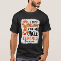 Ich trage Orange für meinen Onkel Leukämie Awarene