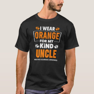 Ich trage Orange für meinen Onkel MS Multiple Skle T-Shirt