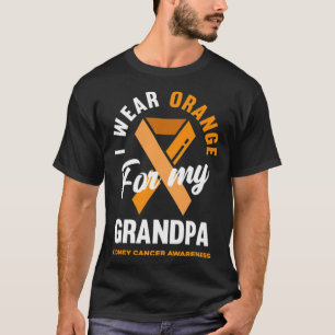 Ich trage Orange für meinen Opa Niere Meditation b T-Shirt