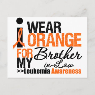 Ich trage Orange für meinen Schwiegervater Postkarte
