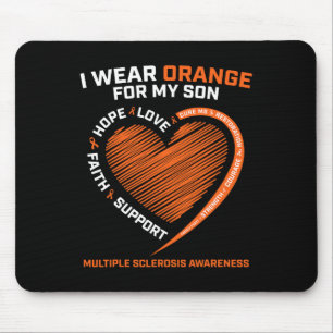 Ich trage Orange für meinen Sohn Multiple Sklerose Mousepad