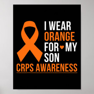 Ich trage Orange für meinen Sohn Rsd Crps Sensibil Poster
