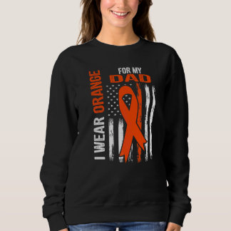 Ich trage Orange für meinen Vater Leukämie-Bewusst Sweatshirt